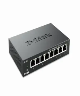 Суич D-Link DES-108/E 8 портов 10/100  метален корпус