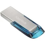 Alternative view of USB памет SANDISK Ultra Flair 128GB, USB 3.0, 150MB/s read - Tropical Blue