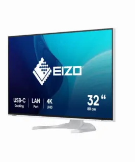 Alternative view of Монитор EIZO FlexScan EV3240X - 32" inch 4K IPS, HDMI, DisplayPort, USB-C, Бял