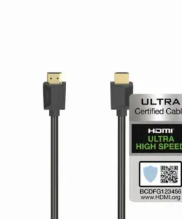 Кабел HAMA 205243 HDMI мъжко - HDMI мъжко 8K 48GB/s Ethernet  3 м Позл. конектори