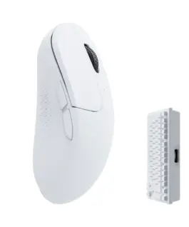 Alternative view of Геймърска Безжична мишка Keychron M3 Mini 4000Hz, Matte White