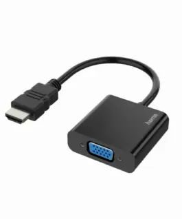 Адаптер HAMA 200343 HDMI мъжко - VGA женско full HD 1080p Черен
