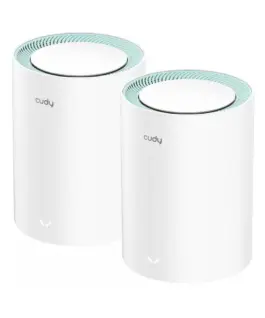 Безжичен рутер Cudy M1300 2-pack AC1200 Dual Band 2.4/5 GHz 300 -  867 Mbps
