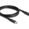 Коаксиален кабел Delock USB4 40 Gbps USB PD 3.1 1.2 m Power Range 240 W