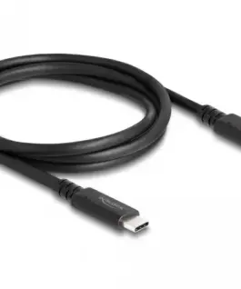 Коаксиален кабел Delock USB4 40 Gbps USB PD 3.1  1.2 m Power Range 240 W