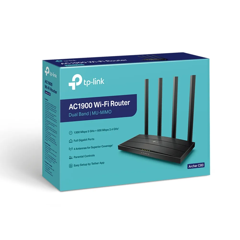 TP-LINK Archer C80 Router AC1900 1WAN 4LAN - Image 3