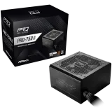 Захранване за компютър Asrock PRO-850B, 850W, 80 Plus BRONZE, Non Modular PSU, 1x EPS 12V CPU(4+4pin), 2x PCIe (6+2pin), 2x 4-pin connectors, 4x SATA, OCP, SCP, OVP, UVP, OTP, OPP protections, 120 mm Fan, ATX 3.1, 3Y warranty