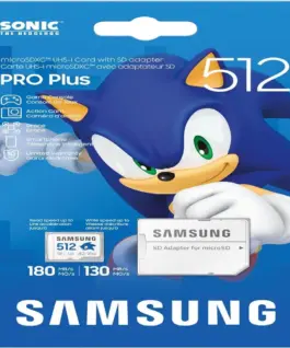 Карта памет Samsung SONIC PRO PLUS microSDXC UHS-I 512GB Адаптер