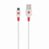 Кабел Skross micro-USB - USB-A 2.0 мъжко 1.2м Бял