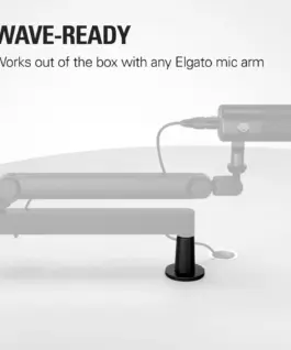 Alternative view of Elgato Desk Plate for Wave Mic Arm - плочка за монтаж на Elgato микрофон