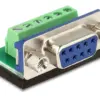 Адаптер Delock Terminal block към D-Sub 9 pin женско