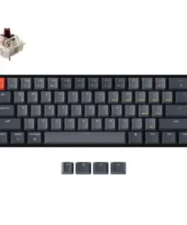 Alternative view of Геймърска Механична клавиатура Keychron K12 Hot-Swappable 60% Gateron Brown Switch RGB LED ABS