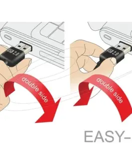 Кабел удължителен USB-A 2.0 мъжко reversible към USB-A 2.0 женско