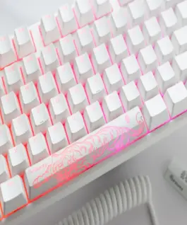 Геймърскa механична клавиатура Ducky One 3 Pure White TKL Hotswap Cherry MX Clear