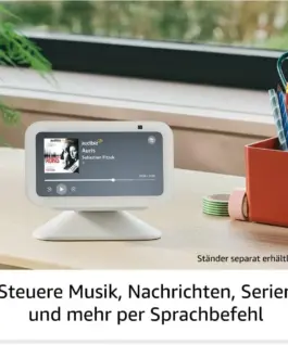 Alternative view of Смарт тонколона Amazon Echo Show 5, 3nd Gen., Сензорен екран, Гласов асистент, Бяла