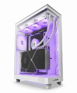 Кутия за компютър NZXT H6 Flow RGB Matte White - Middle Tower