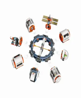 Alternative view of LEGO CITY - Modular Space Station - 60433