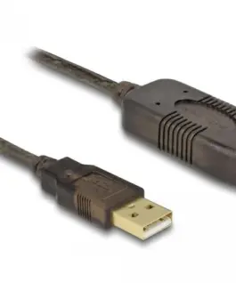 Alternative view of Удължителен кабел DeLock, USB-A мъжко - USB-A женско, USB 2.0, 10 м, Черен