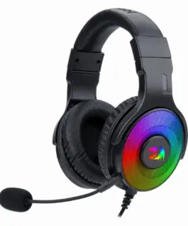 USB RGB LED геймърски слушалки с микрофон Redragon Pandora H350RGB-BK