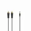 Аудио кабел HAMA 3.5 mm жак мъжко - 2 x Чинч мъжко 3.0м Essential