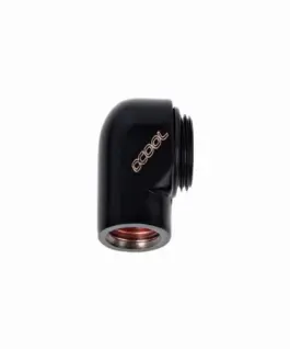 L-конектор Alphacool HF G1/4 външна - вътрешна резба Черен мат