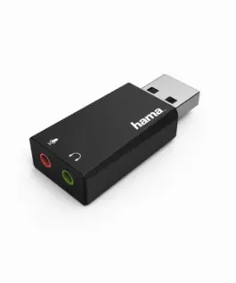 Звукова карта HAMA 2.0 Stereo USB 2.0 Черен