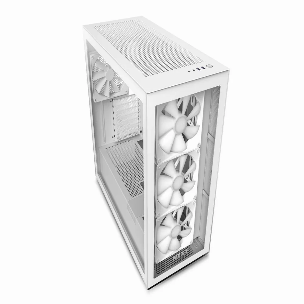 Кутия за компютър NZXT H7 Elite 2023 Matte White Mid-Tower - Image 3
