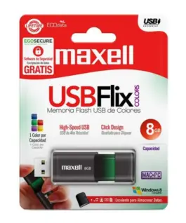 USB памет MAXELL FLIX USB 2.0 8GB ЧЕРЕН