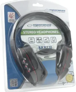 Alternative view of Esperanza слушалки AUDIO STEREO EH142K черен