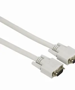 Кабел за монитор HAMA 200932 VGA мъжко -VGA мъжко 1.50м Бял