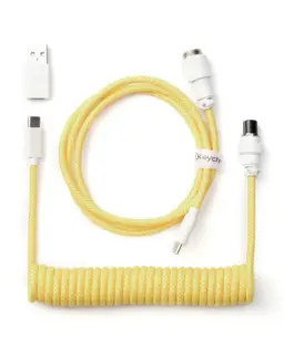 Alternative view of Кабел за клавиатура Keychron Coiled Aviator Yellow