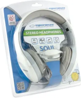 Esperanza слушалки AUDIO STEREO EH138W SOUL бял