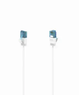 Мрежов кабел HAMA Flexi-Slim U/UTP CAT 6a 10 Gbit/s RJ-45 - RJ45 3.0 m Бял