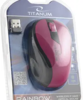 Esperanza WIRELESS OPTICAL мишка 1000DPI TM114P розов