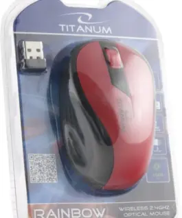 Esperanza WIRELESS OPTICAL мишка 1000DPI TM114R червен