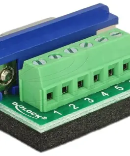 Alternative view of Адаптер Delock Terminal block към D-Sub 9 pin женско