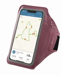 Спортен калъф за ръка HAMA Finest Sports За телефони XL Розов