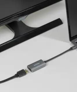 Alternative view of Адаптер Delock, USB-C мъжко - HDMI женско, Ultra HD, 8K, Сив