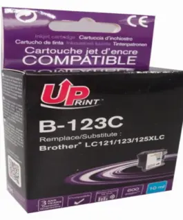 Мастилница UPRINT LC121/123/127 BROTHER Cyan