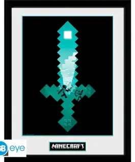 GBEYE MINECRAFT - Framed print "Diamond Sword" (30x40)