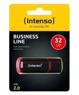 ФЛАШ ПАМЕТ Intenso USB flash drive Business Line – USB 3.2 Gen 1 – 32GB – Black/Red – PN