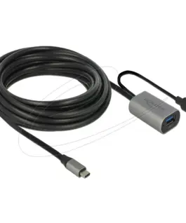 Delock Кабел активен удължителен USB-C към USB-A женско  5m
