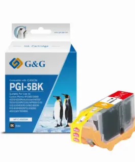 ГЛАВА ЗА CANON PIXMA IP 4200/5200/5200R/6600D/MP 500/800 - PGI-5BK (PGI5BK) - Pigment Black - Ink Tank - WITH CHIP / С Ч