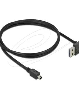 Alternative view of Кабел Delock EASY-USB-A 2.0 мъжко към USB Mini-B мъжко, 1m , черен