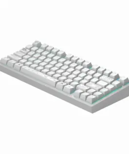 Геймърскa безжична клавиатура Dark Project ALU81A Terra Nova White