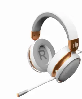 Alternative view of Геймърски безжични слушалки Dark Project Sono Wireless - White/Gold