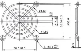 Alternative view of Evercool Решетка за вентилатор Fan Grill Metal - 60mm