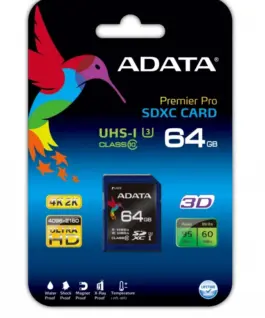 Adata SD XC Premier Pro 64GB UHS-1 U3/Class10 4K
