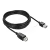 Кабел удължителен USB-A 2.0 мъжко reversible към USB-A 2.0 женско