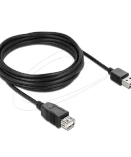 Кабел удължителен  USB-A 2.0 мъжко reversible към USB-A 2.0 женско